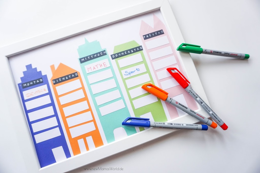 #BackToSchool: das Stundenplan DIY