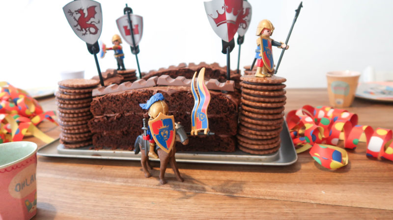 Schokoladen- Ritterburg // Geburtstagskuchen für echte Ritter