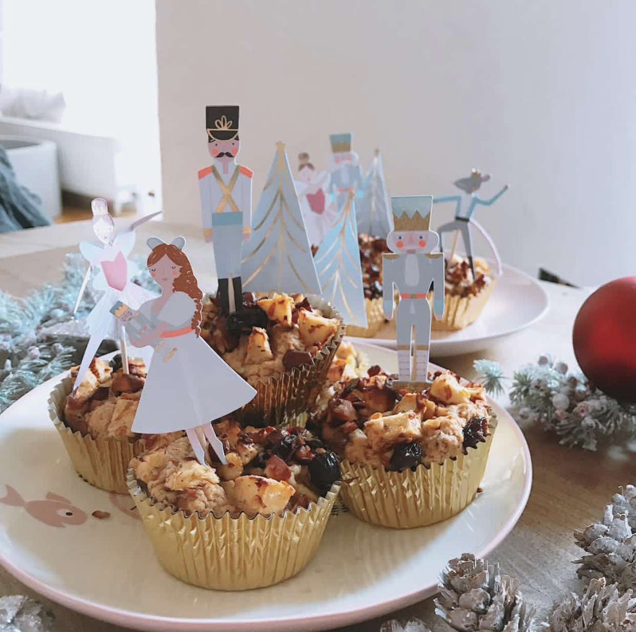 vegetarisch backen Bratapfelmuffins